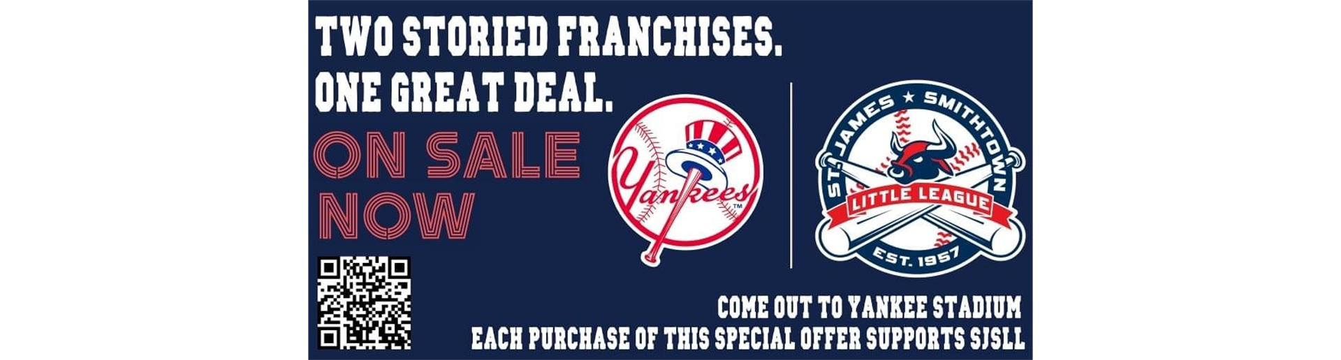 Special offer on Yankees tickets for SJSLL families